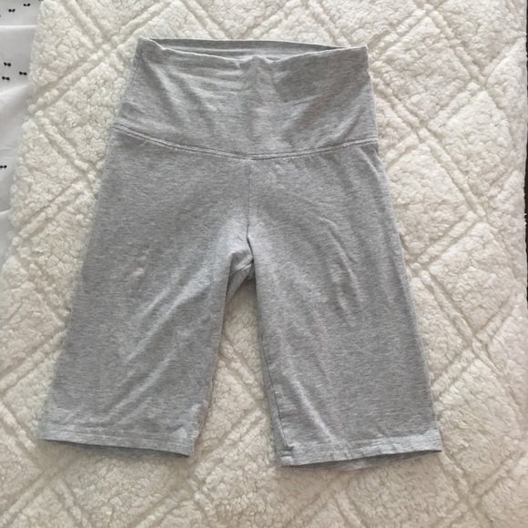 Grey TNA biker shorts